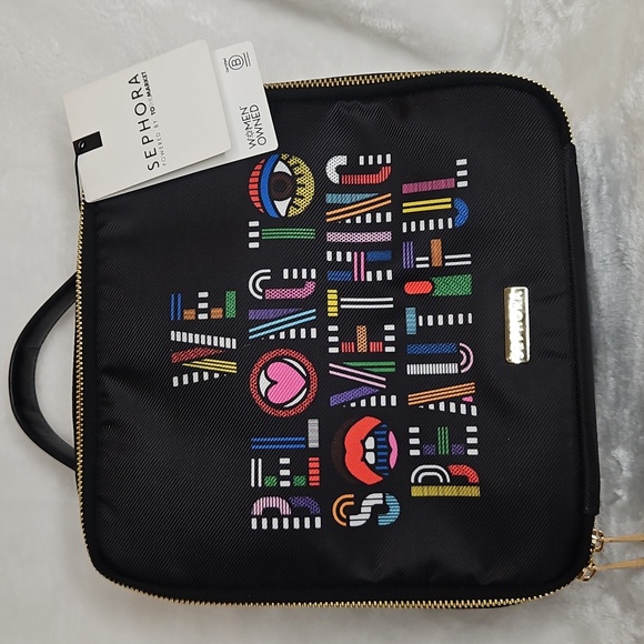 Sephora Handbags - Sephora "We Belong to Something Beautiful" Large Makeup Organizer Travel Case